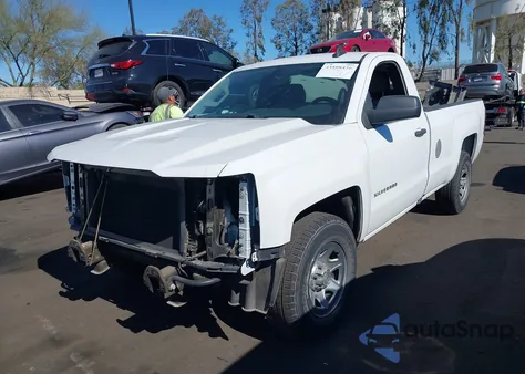 2017 Chevrolet Silverado 1500 Ls из США, поврежденный, VIN 1GCNCNEH5HZ383983
